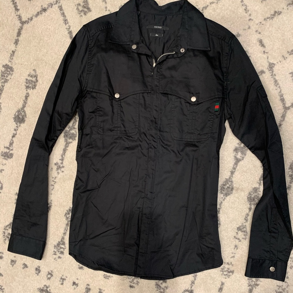 NWOT Gucci collared long sleeve shirt